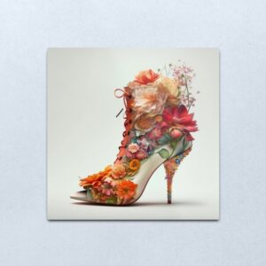blumiger Stiletto Metallbild